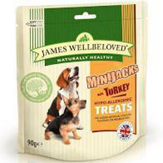 Picture of James Wellbeloved Minijacks (Dog) Turkey 10 x 90g